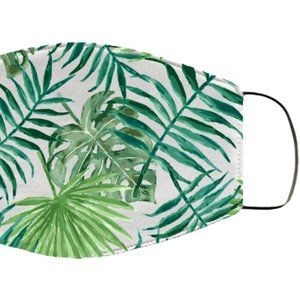 Palm Tree Leaf Pattern Stylish Reusable Face Mask